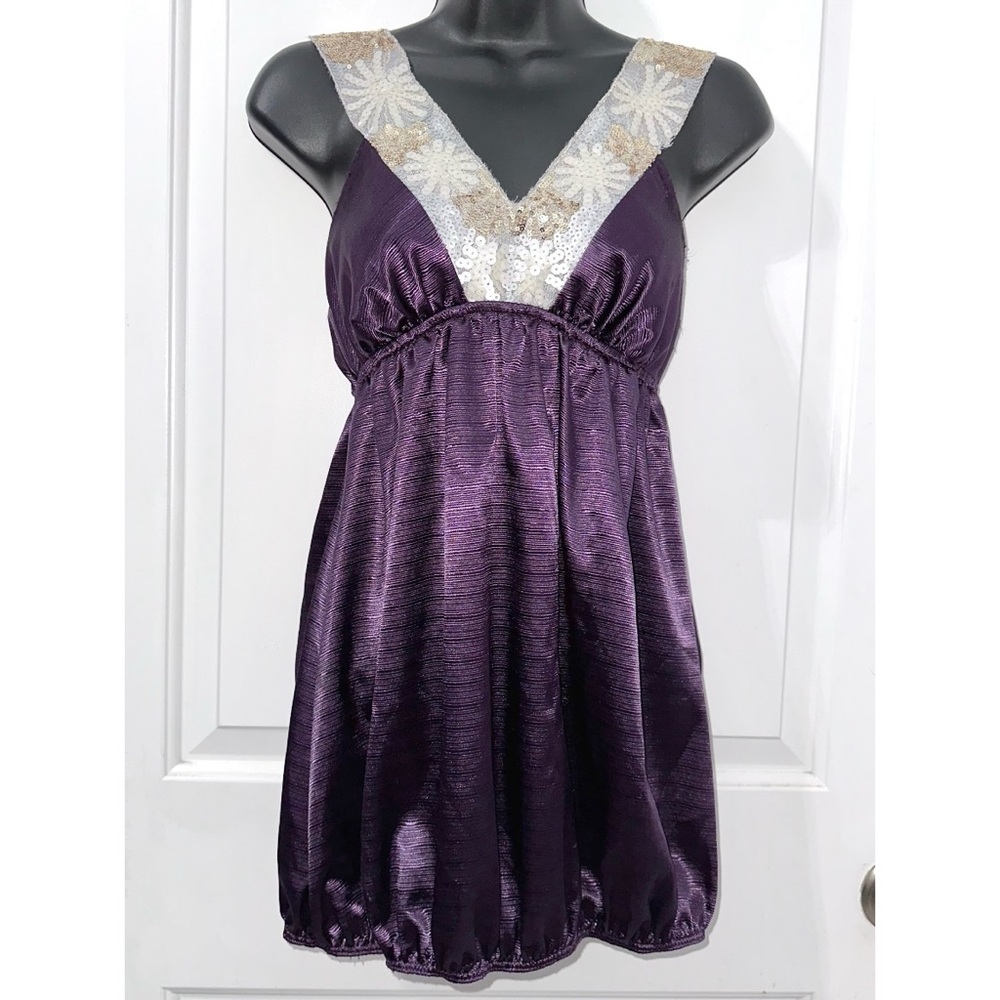 Y2K YoYo 5 Purple blouse with sequins